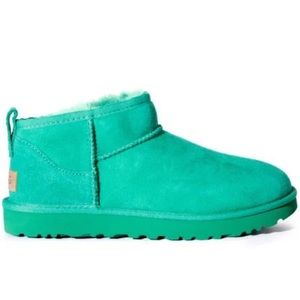 Brand new in box, never worn Ultra Mini Ugg in Emerald